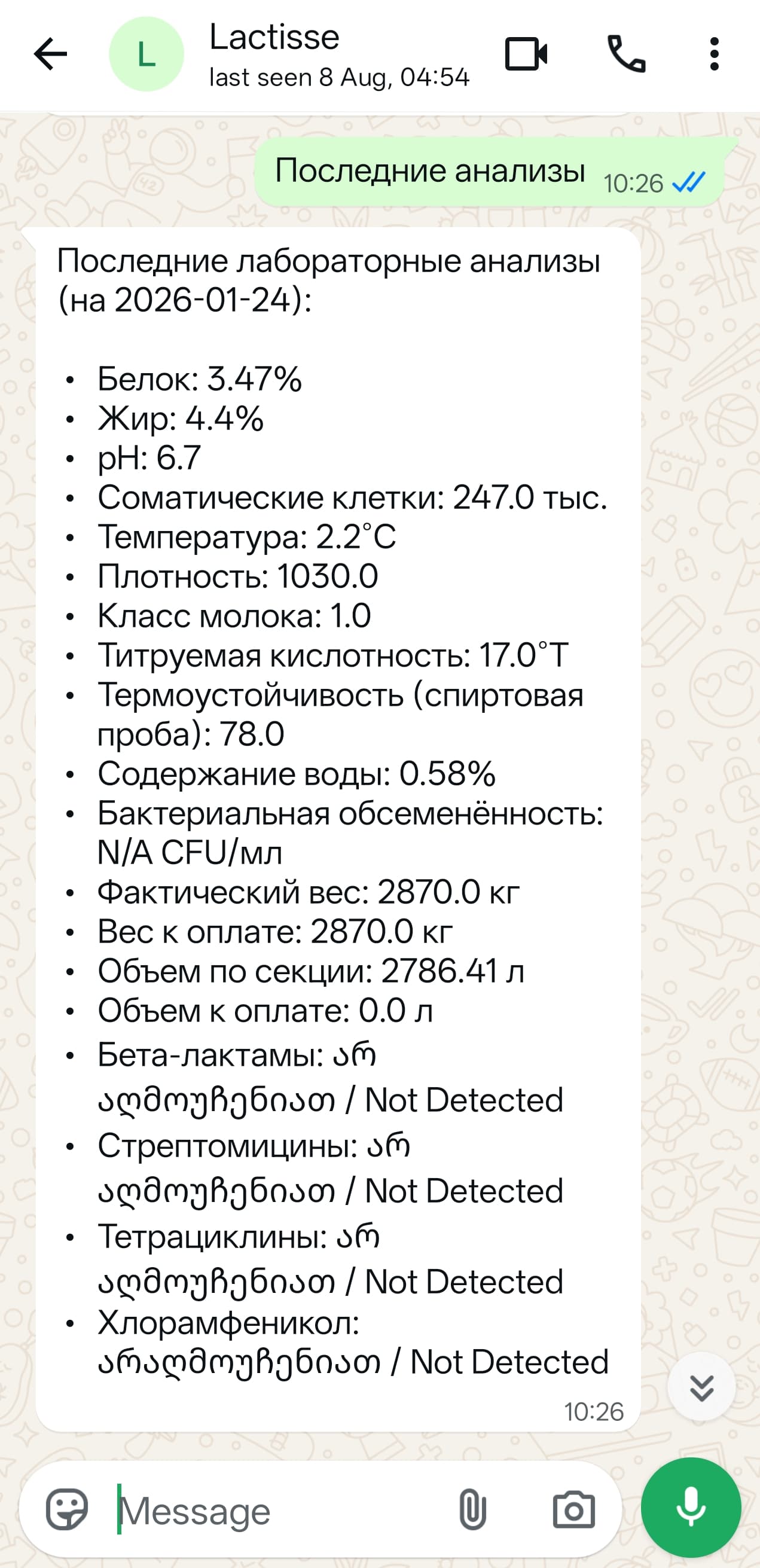 Lactisse: whatsapp